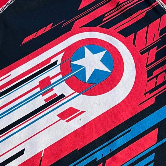 Jumping Bean Marvel Captain America Flying Shield T-Shirt - Size 6 - Picture 2 of 4